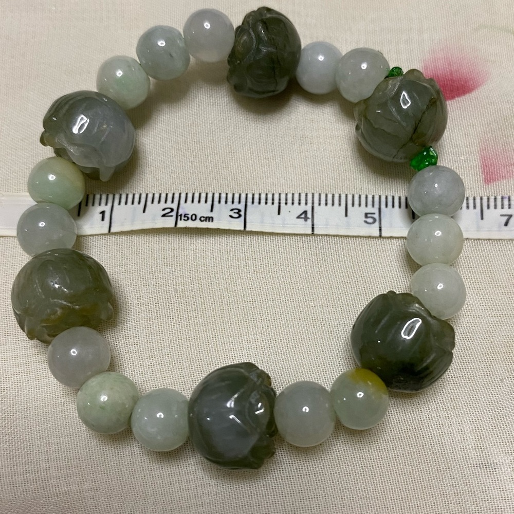 This Rose Bracelet Is Real Jade And Natural Jade